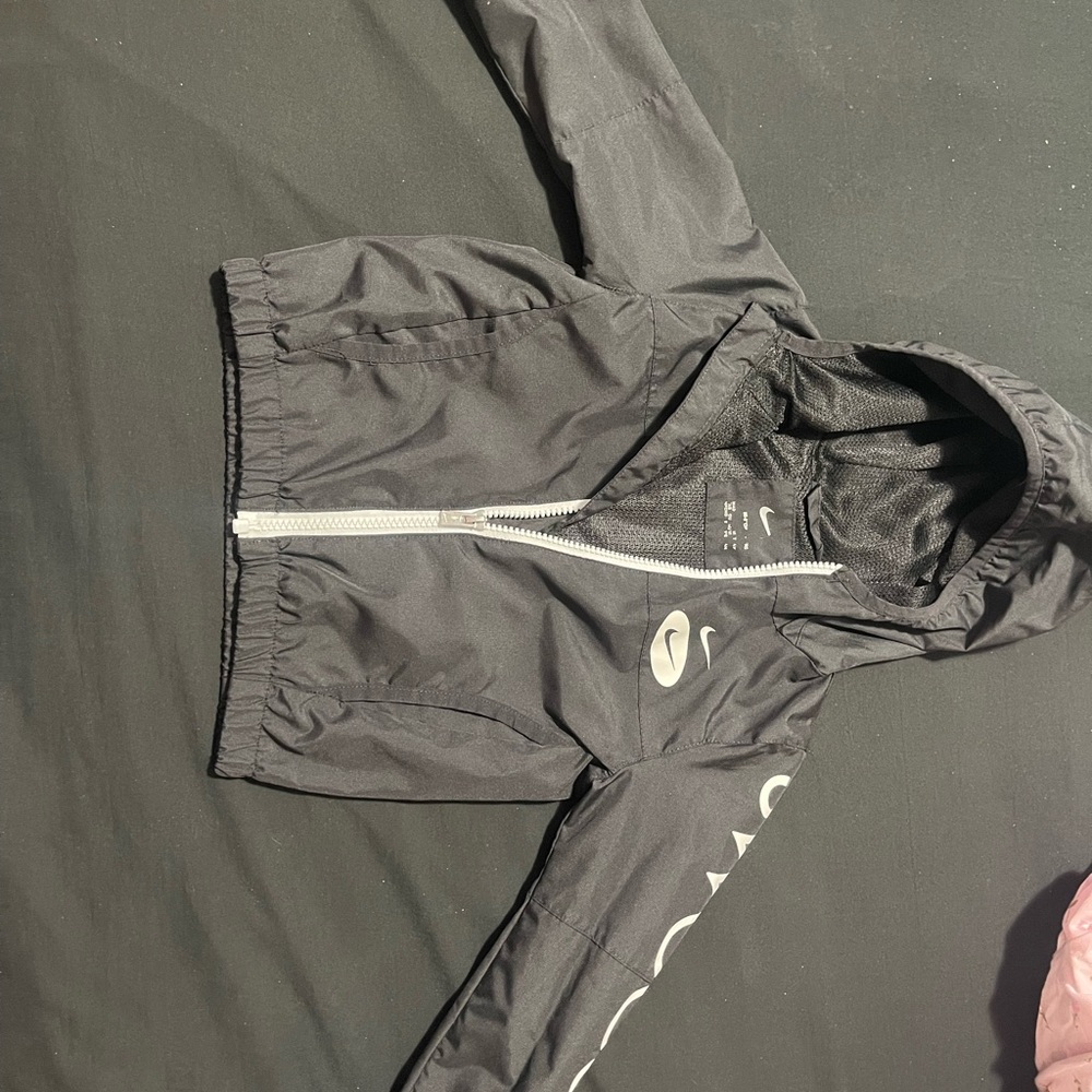 Nike Black Jacket with white Logos